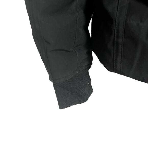 Karl Lagerfeld Black Faux Fur-Lined Down Hooded Jacket Size Small - Picture 16 of 16